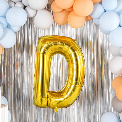 Balloonify Gold Mylar Letter D Balloon - 40" - 1 count box
