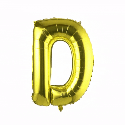 Balloonify Gold Mylar Letter D Balloon - 40" - 1 count box