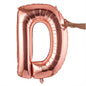 Balloonify Rose Gold Mylar Letter D Balloon - 40" - 1 count box