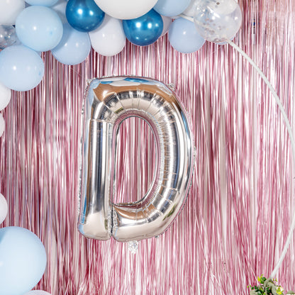 Balloonify Silver Mylar Letter D Balloon - 40" - 1 count box