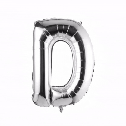 Balloonify Silver Mylar Letter D Balloon - 40" - 1 count box