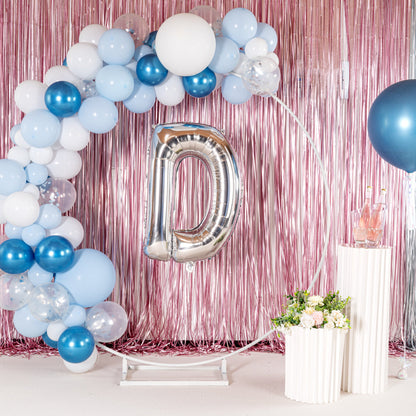 Balloonify Silver Mylar Letter D Balloon - 40" - 1 count box