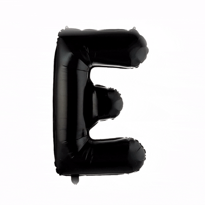 Balloonify Black Mylar Letter E Balloon - 40" - 1 count box