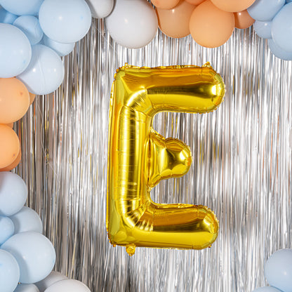 Balloonify Gold Mylar Letter E Balloon - 40" - 1 count box
