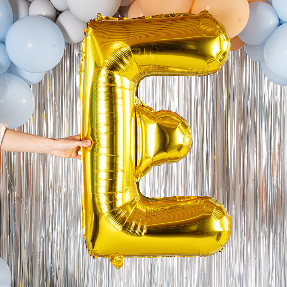 Balloonify Gold Mylar Letter E Balloon - 40" - 1 count box
