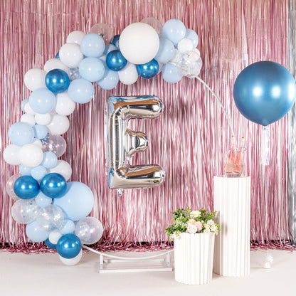 Balloonify Silver Mylar Letter E Balloon - 40" - 1 count box