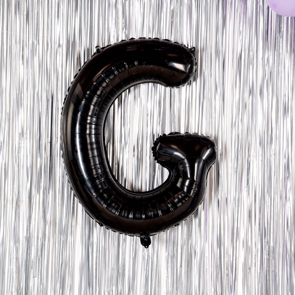 Balloonify Black Mylar Letter G Balloon - 40" - 1 count box
