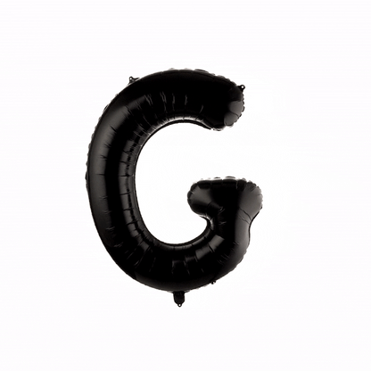 Balloonify Black Mylar Letter G Balloon - 40" - 1 count box