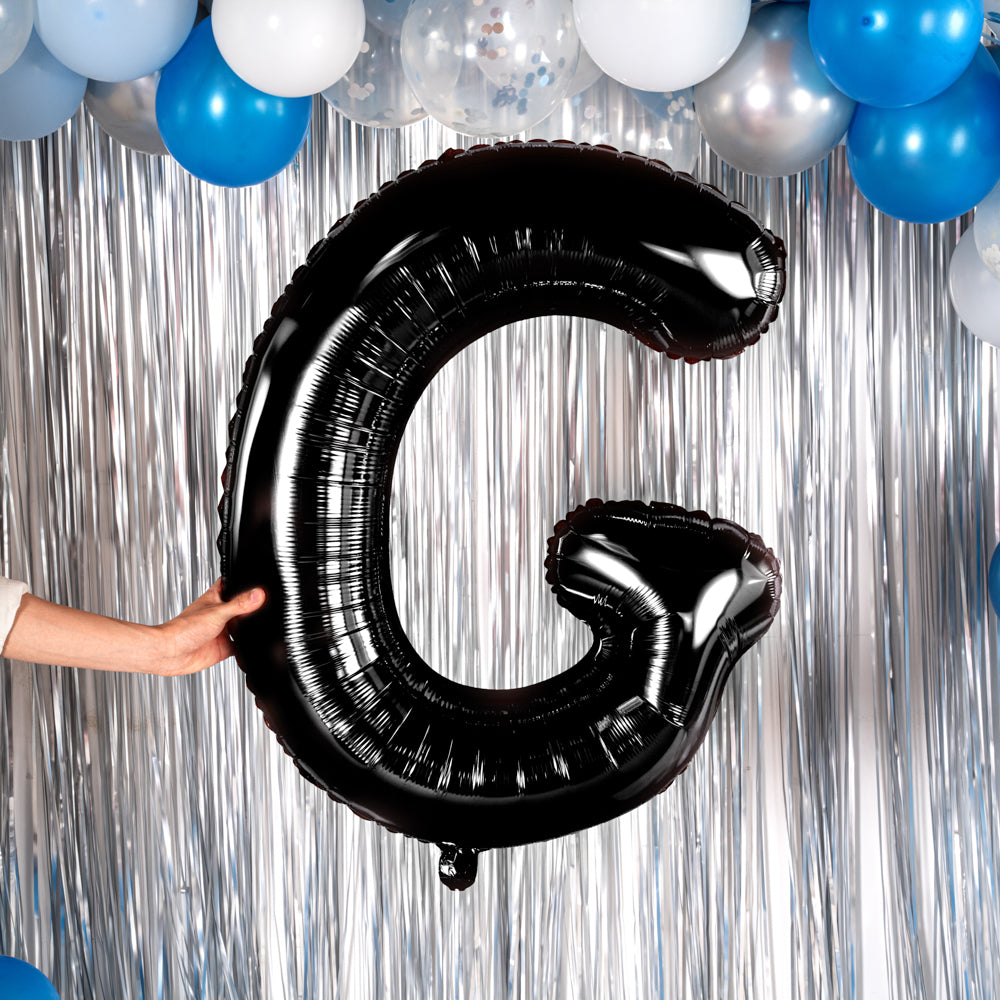 Balloonify Black Mylar Letter G Balloon - 40" - 1 count box