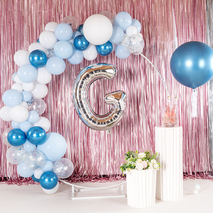 Balloonify Silver Mylar Letter G Balloon - 40" - 1 count box