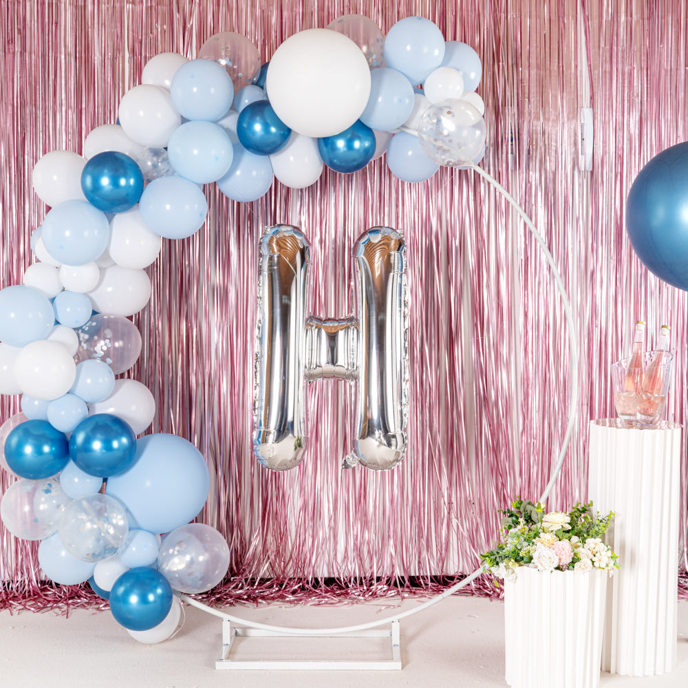 Balloonify Silver Mylar Letter H Balloon - 40" - 1 count box