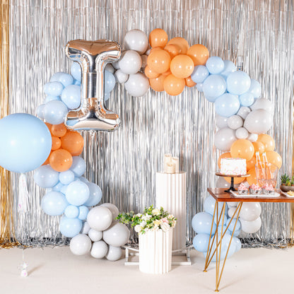 Balloonify Silver Mylar Letter I Balloon - 40" - 1 count box