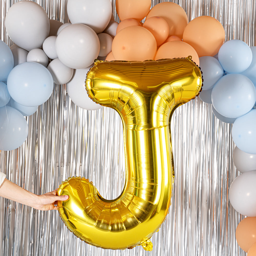 Balloonify Gold Mylar Letter J Balloon - 40" - 1 count box