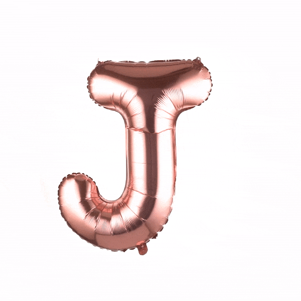 Balloonify Rose Gold Mylar Letter J Balloon - 40" - 1 count box