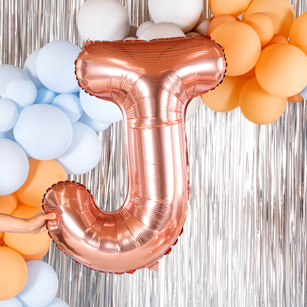 Balloonify Rose Gold Mylar Letter J Balloon - 40" - 1 count box