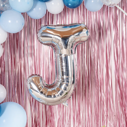 Balloonify Silver Mylar Letter J Balloon - 40" - 1 count box