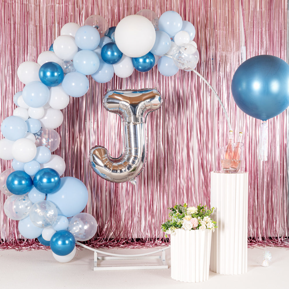 Balloonify Silver Mylar Letter J Balloon - 40" - 1 count box