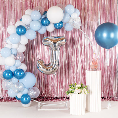 Balloonify Silver Mylar Letter J Balloon - 40" - 1 count box