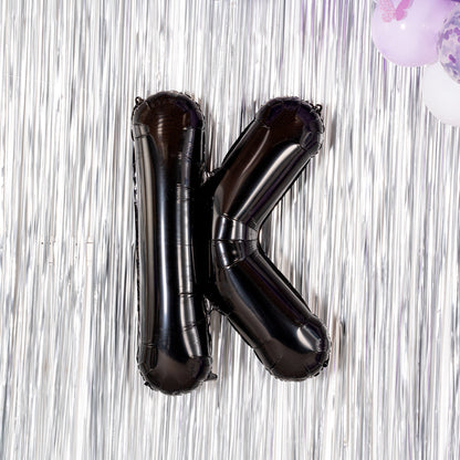 Balloonify Black Mylar Letter K Balloon - 40" - 1 count box