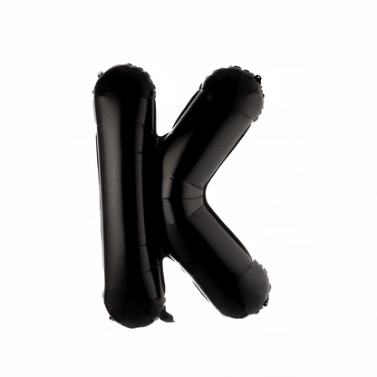 Balloonify Black Mylar Letter K Balloon - 40" - 1 count box