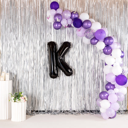 Balloonify Black Mylar Letter K Balloon - 40" - 1 count box