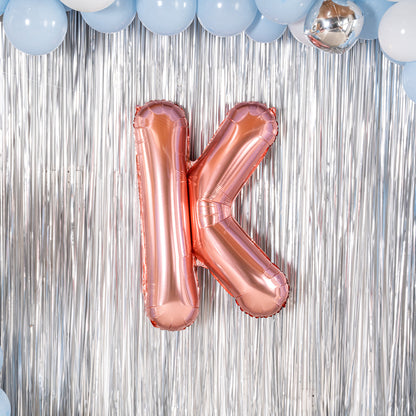 Balloonify Rose Gold Mylar Letter K Balloon - 40" - 1 count box