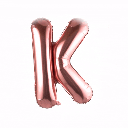 Balloonify Rose Gold Mylar Letter K Balloon - 40" - 1 count box