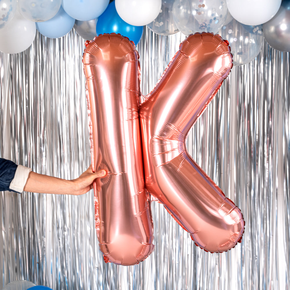 Balloonify Rose Gold Mylar Letter K Balloon - 40" - 1 count box