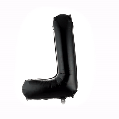 Balloonify Black Mylar Letter L Balloon - 40" - 1 count box