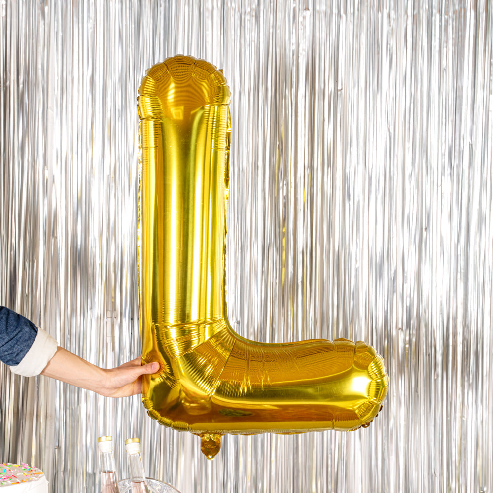 Balloonify Gold Mylar Letter L Balloon - 40" - 1 count box