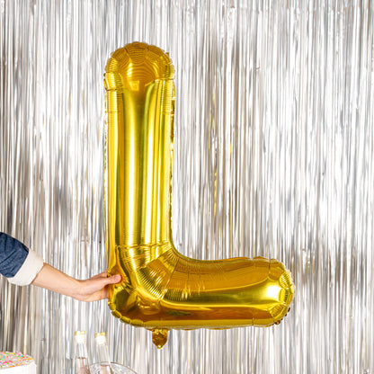 Balloonify Gold Mylar Letter L Balloon - 40" - 1 count box