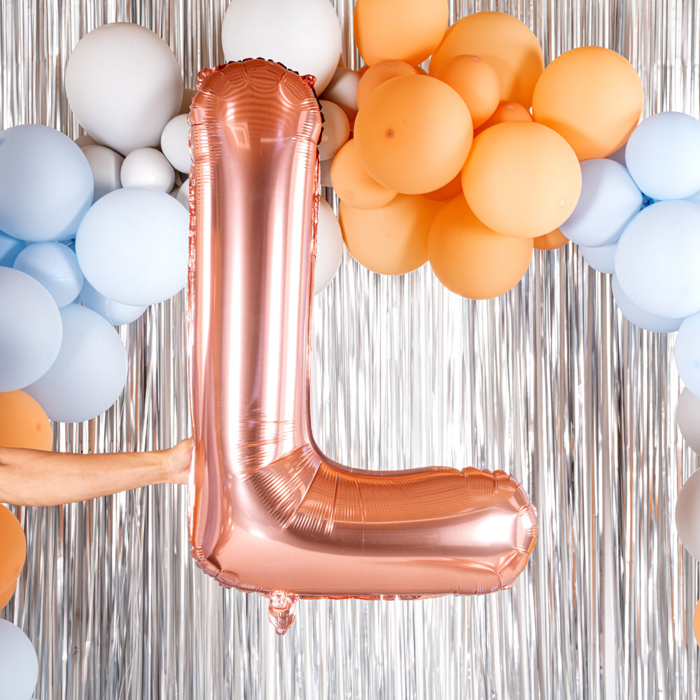 Balloonify Rose Gold Mylar Letter L Balloon - 40" - 1 count box