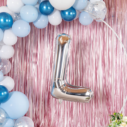 Balloonify Silver Mylar Letter L Balloon - 40" - 1 count box