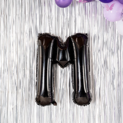Balloonify Black Mylar Letter M Balloon - 40" - 1 count box
