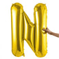 Balloonify Gold Mylar Letter N Balloon - 40" - 1 count box