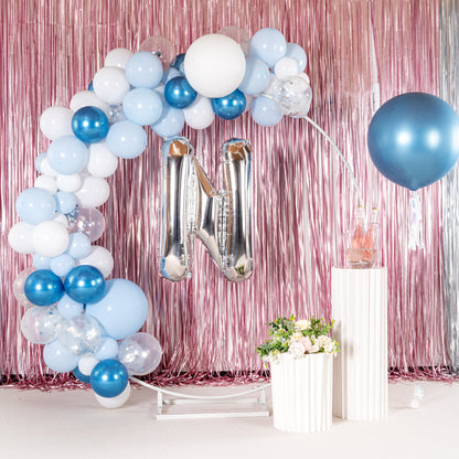 Balloonify Silver Mylar Letter N Balloon - 40" - 1 count box
