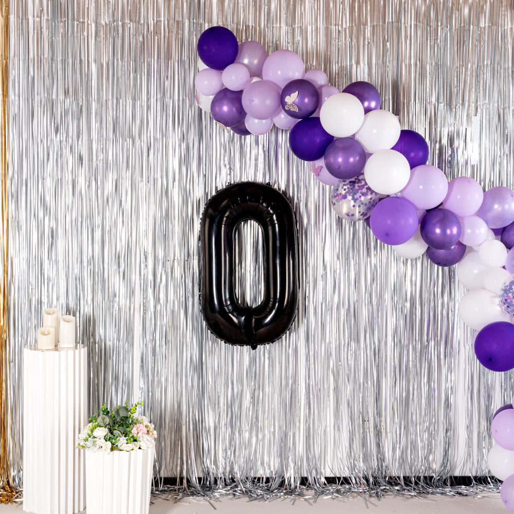 Balloonify Black Mylar Letter O Balloon - 40" - 1 count box