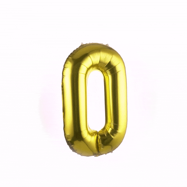 Balloonify Gold Mylar Letter O Balloon - 40" - 1 count box