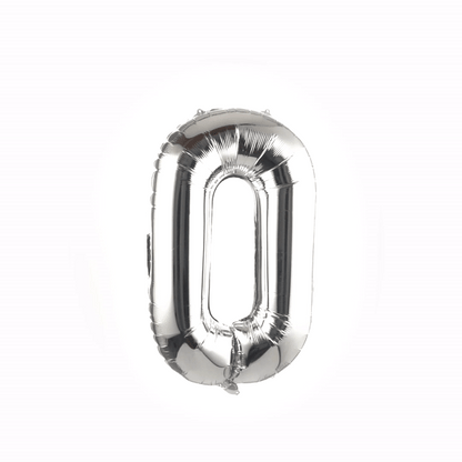 Balloonify Silver Mylar Letter O Balloon - 40" - 1 count box
