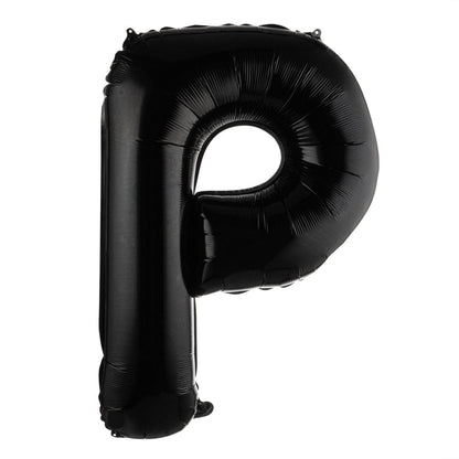 Balloonify Black Mylar Letter P Balloon - 40" - 1 count box