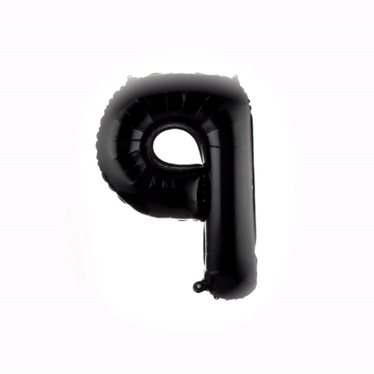 Balloonify Black Mylar Letter P Balloon - 40" - 1 count box