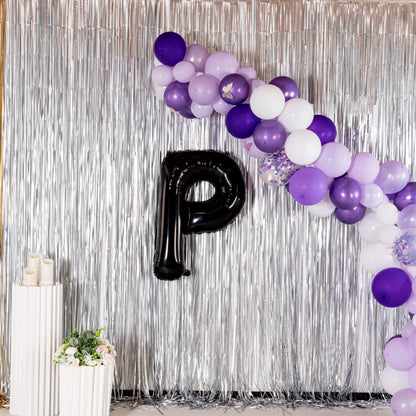Balloonify Black Mylar Letter P Balloon - 40" - 1 count box