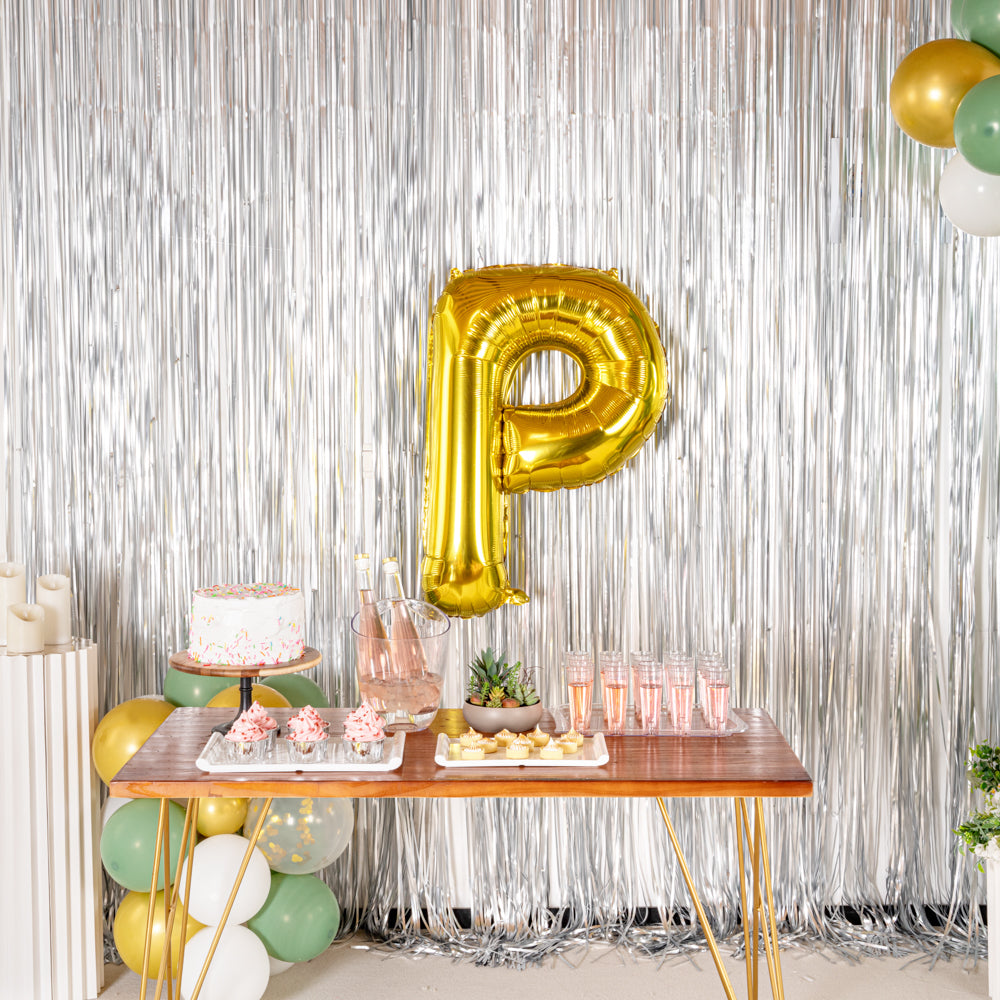 Balloonify Gold Mylar Letter P Balloon - 40" - 1 count box