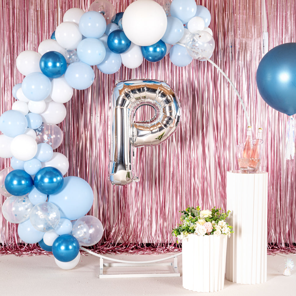 Balloonify Silver Mylar Letter P Balloon - 40" - 1 count box