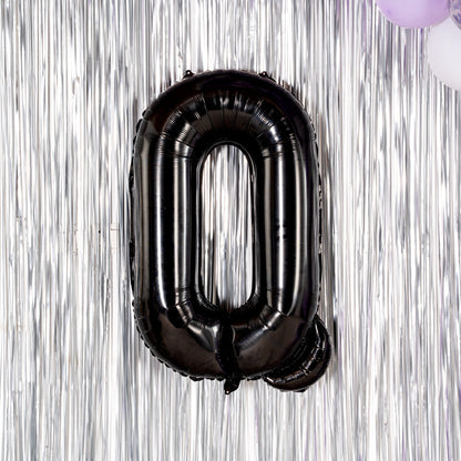 Balloonify Black Mylar Letter Q Balloon - 40" - 1 count box