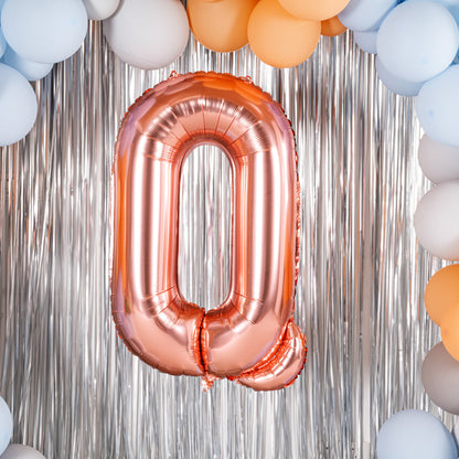 Balloonify Rose Gold Mylar Letter Q Balloon - 40" - 1 count box
