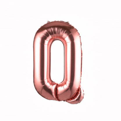 Balloonify Rose Gold Mylar Letter Q Balloon - 40" - 1 count box