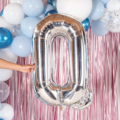 Balloonify Silver Mylar Letter Q Balloon - 40" - 1 count box