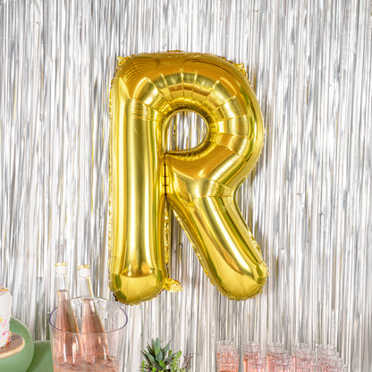 Balloonify Gold Mylar Letter R Balloon - 40" - 1 count box