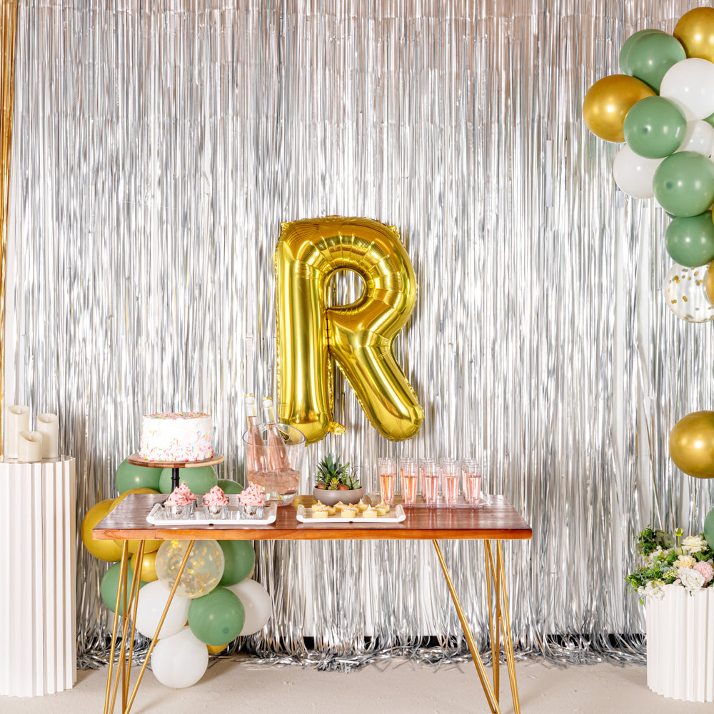 Balloonify Gold Mylar Letter R Balloon - 40" - 1 count box